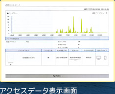 アクセスデータ表示画面