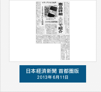 2013年6月11日発行の日本経済新聞 首都圏版